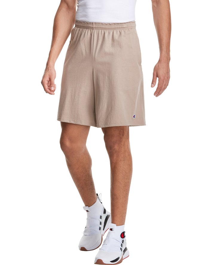 Champion Herre Shorts Khaki - Classic Cotton Jersey - Danmark YCL-829541